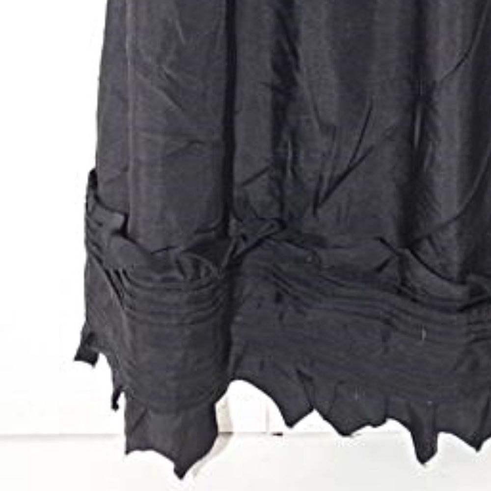 BCBGMaxAzria Black Silk Strapless Dress, Sz Lg - Picture 4 of 8
